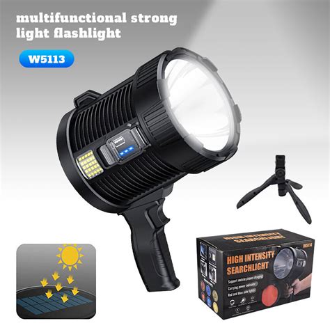 Super Bright 200000 High Lumens Spotlight Led Rechargeable Handheld