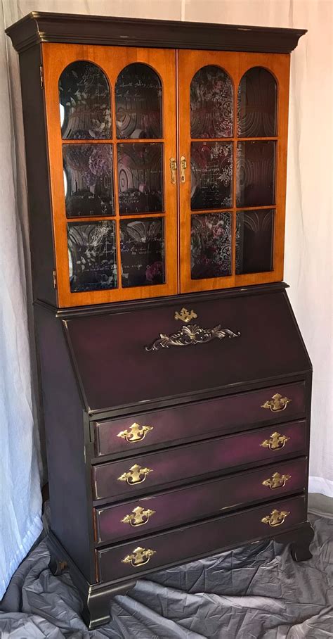 Antique Secretary Desk With Hutch Etsy