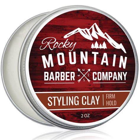 Mens Hair Styling Clay Rocky Mountain Barber Co Mens Grooming