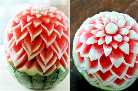 Simple Fruit Carving Watermelon