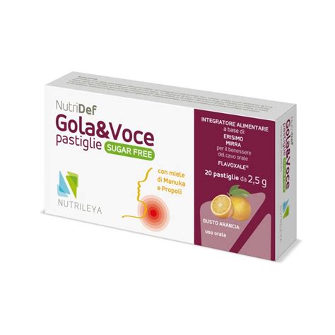 NutriDef Gola Voce Nutrileya 20 Pastiglie Farmacia Loreto