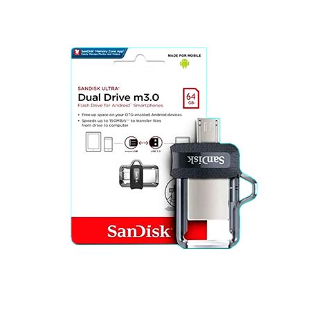 Pendrive 64gb Sandisk Ultra Dual Drive Usb30 Serial Center