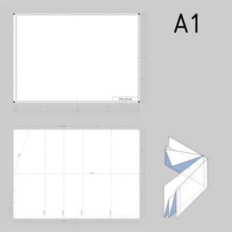 A1 sized technical drawings paper template vector drawing | Free SVG