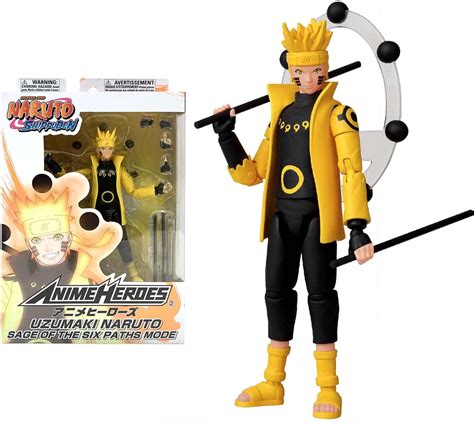 Anime Heroes Action Figure Uzumaki Naruto Sage Of Six Paths Mode 17cm