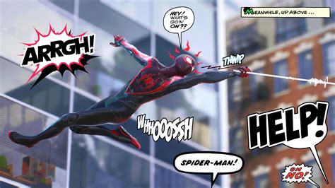 Miles Morales Web Swing Marvels 4K 4381m Wallpaper PC Desktop