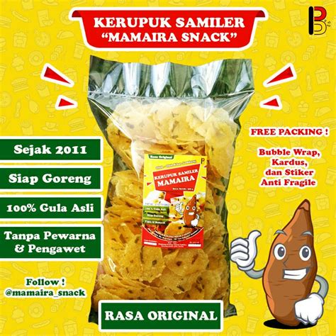 Jual Kerupuk Samiler Sermier Asli Jombang Rasa Original Shopee