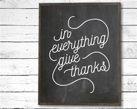 In Everything Give Thanks Farmhouse Sign PDF SVG File Etsy