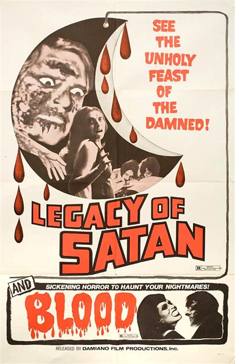 Blood Legacy Of Satan Original 1970 U S One Sheet Movie Poster