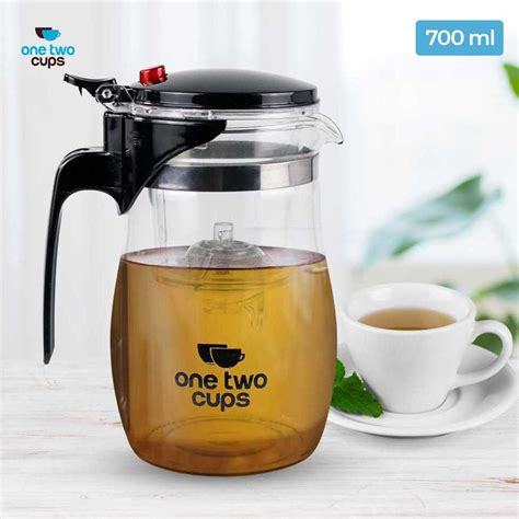 Jual One Two Cups Teko Kaca Kopi Teh Pitcher Dengan Saringan