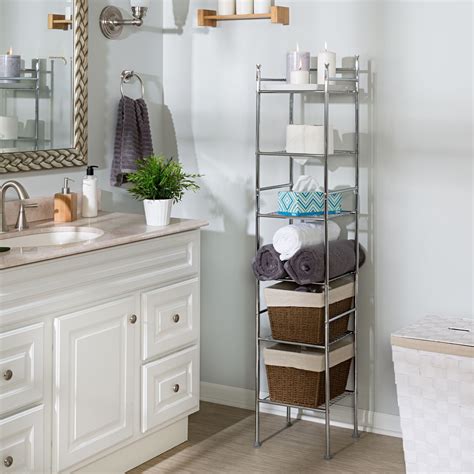 Honey Can Do 6 Tier Bathroom Storage Shelving Unit Ashley Furniture Homestore In 2021