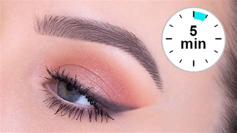 5 Minute Easy Everday Eye Makeup Tutorial Youtube