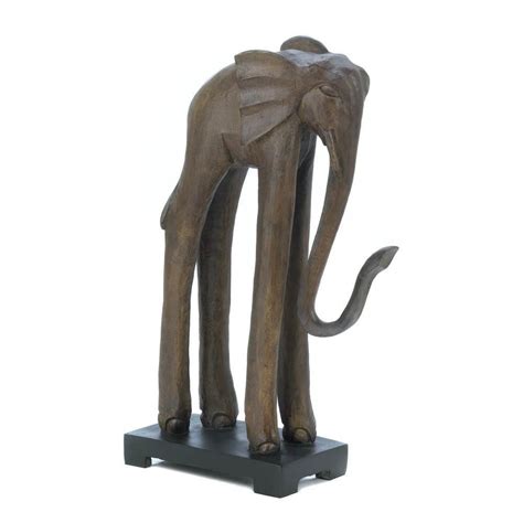 STANDING TALL ELEPHANT STATUE Elephant Statue Elephant Statue Decor