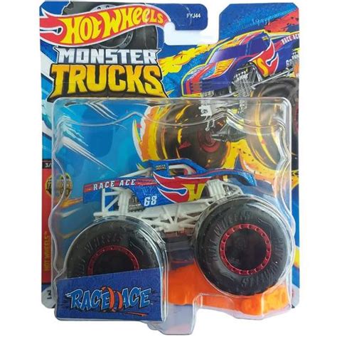 Monster Truck Hot Wheels Escala 1 64 Caminhão De Brinquedo 4 Anos Em Metal Mattel Caminhões