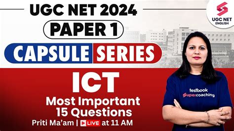 UGC NET 2024 Paper 1 UGC NET Paper 1 ICT Paper 1 ICT Most Important