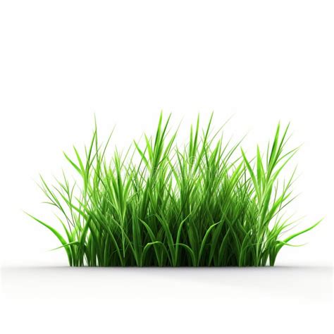 Plant Stems For Front Plan Nature Illustration Isolated Green Grass