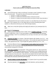 Ap How To Frq Docx Apes Frq Guide How To Write An Apes Free