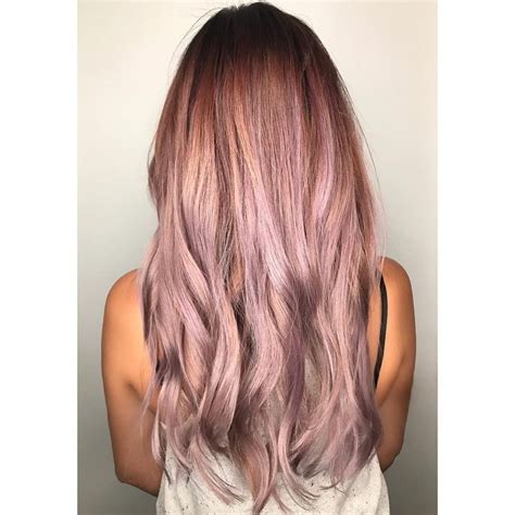 These Metallic Mauve Locks Will Become Your New Fave Look B Metallic