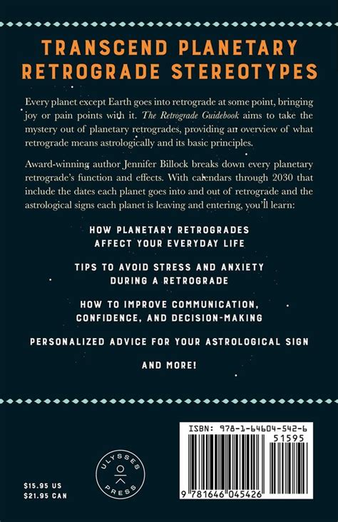 The Retrograde Guidebook Book By Jennifer Billock Official