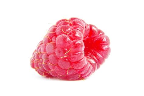 Premium Photo Ripe Raspberry Isolated On White