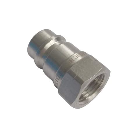 1 2 Npt Iso A Hydraulic Quick Coupling Stainless Steel Aisi316 Socket Plug 2900 Psi Luneot