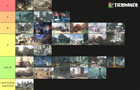 Call of Duty Ghosts Maps Tier List (Community Rankings) - TierMaker