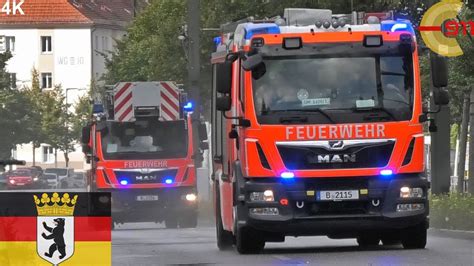 Berlin Mit Highspeed Zur Einsatzstelle Rescue Engine Ladder