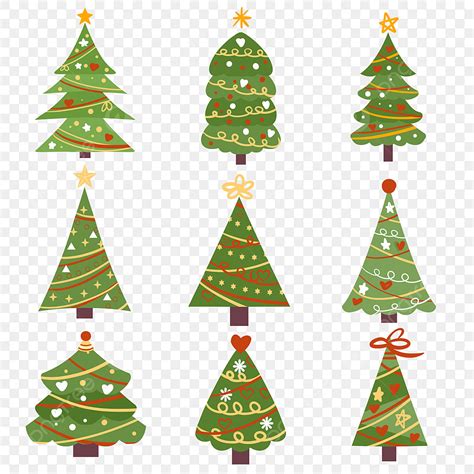 Lindo árbol De Navidad En Estilo De Dibujos Animados PNG árbol De