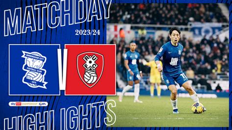 Highlights Blues V Rotherham United Birmingham City Football Club