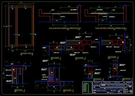 Porte Coulissante En Dwg Ko Biblioth Que Cao