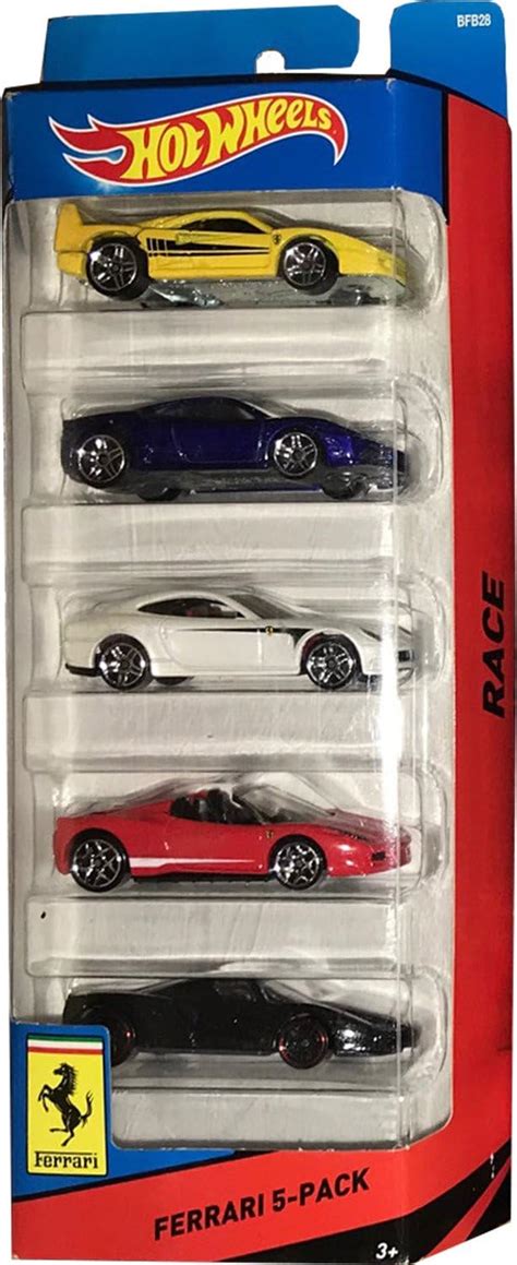 Hot Wheels Ferrari 5 Pack Mx Juguetes Y Juegos