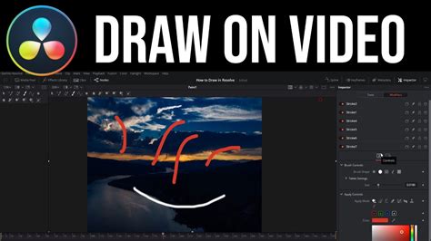 How To Draw Paint On Video DaVinci Resolve 16 Tutorial YouTube