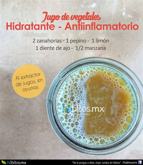 Jugo De Vegetales Antiinflamatorio Hábitos Health Coaching