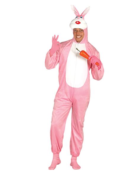 Pink Bunny Costume For Carnival And Fancy Dress Horror