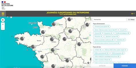 Journées du Patrimoine 2022 cette carte en ligne montre tout le programme