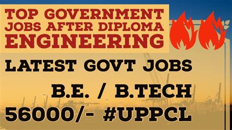 Top Govt Jobs After Diploma Engineering Latest Govt Jobs