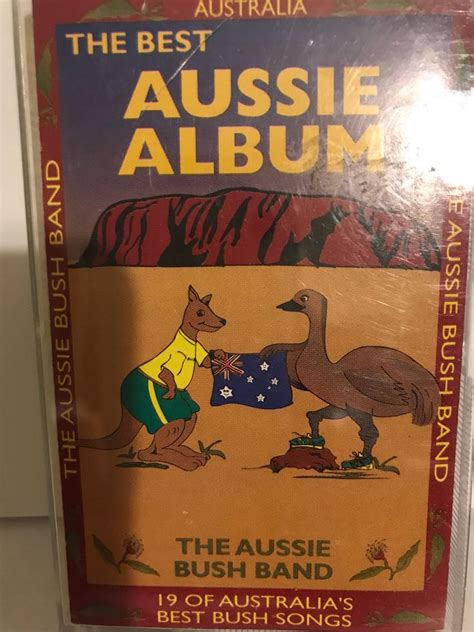 Aussie Album Cassette Songs Words Kangaroo Fun Australia Bush Etsy