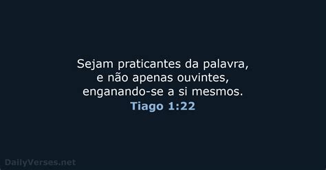 5 de agosto de 2020 Versículo da Bíblia do dia NVI Tiago 1 22