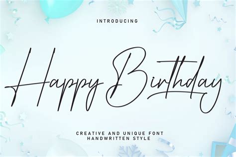 Happy Birthday Regular Premium Font