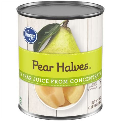 Kroger Canned Pear Halves In Pear Juice Oz Qfc