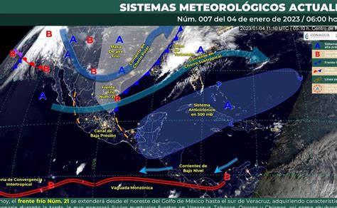 Clima en México frente frío No 21 mantendrá las lluvias