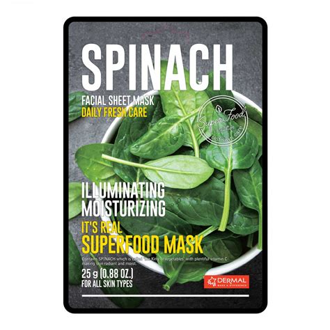 Dermal Real Food Face Mask Spinach