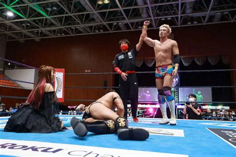 ＜新日本プロレスg1クライマックス＞タイチを退け開幕6連勝を飾ったオカダ・カズチカ（新日本プロレス提供） ― スポニチ Sponichi