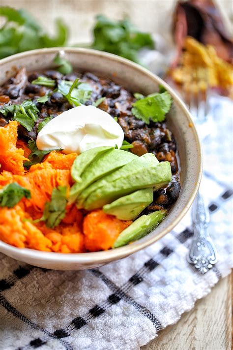 Cuban Black Beans And Baked Sweet Potato Bowl Afrovitalityeats