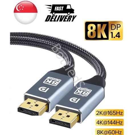 Sg Local Seller Premium Displayport Dp To Dp Cable K K Shopee