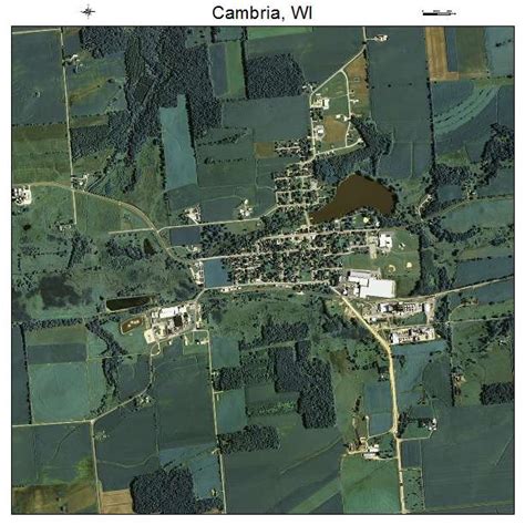 Aerial Photography Map Of Cambria Wi Wisconsin