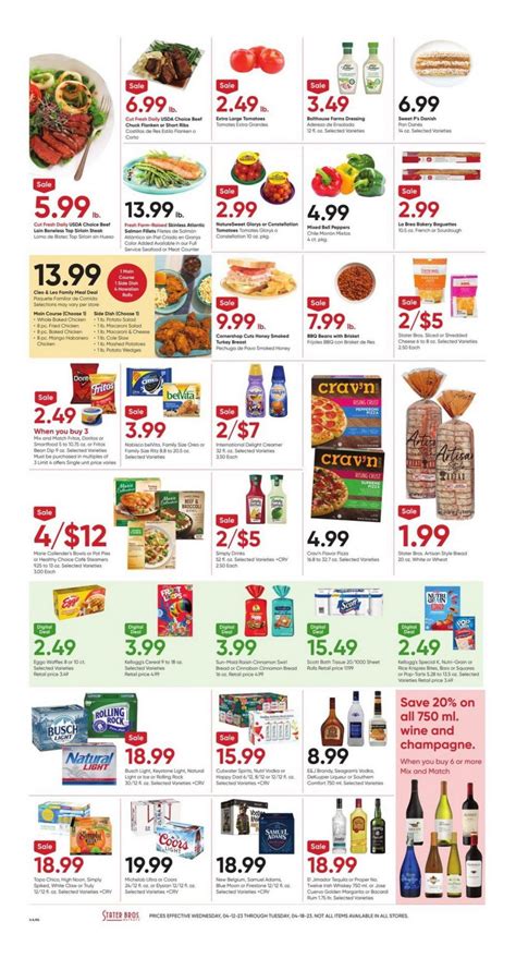 Stater Bros Weekly Ad Apr Apr