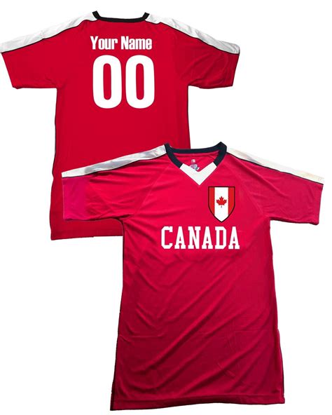 Customized Canada Soccer Jersey Personalized With Player Name and ...