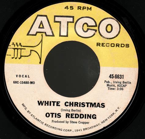 Otis Redding – White Christmas / Merry Christmas Baby (1968, Monarch ...