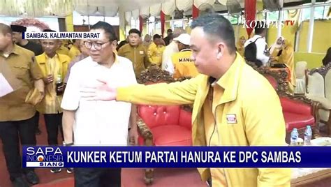 Agenda Ketum Partai Hanura Oesman Sapta Odang Saat Kunjungi DPC Sambas