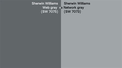 Sherwin Williams Web Gray Vs Network Gray Side By Side Comparison